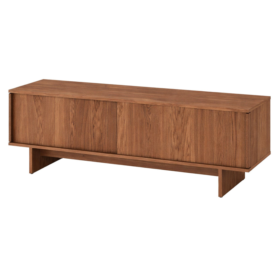 Minimal sliding door media console