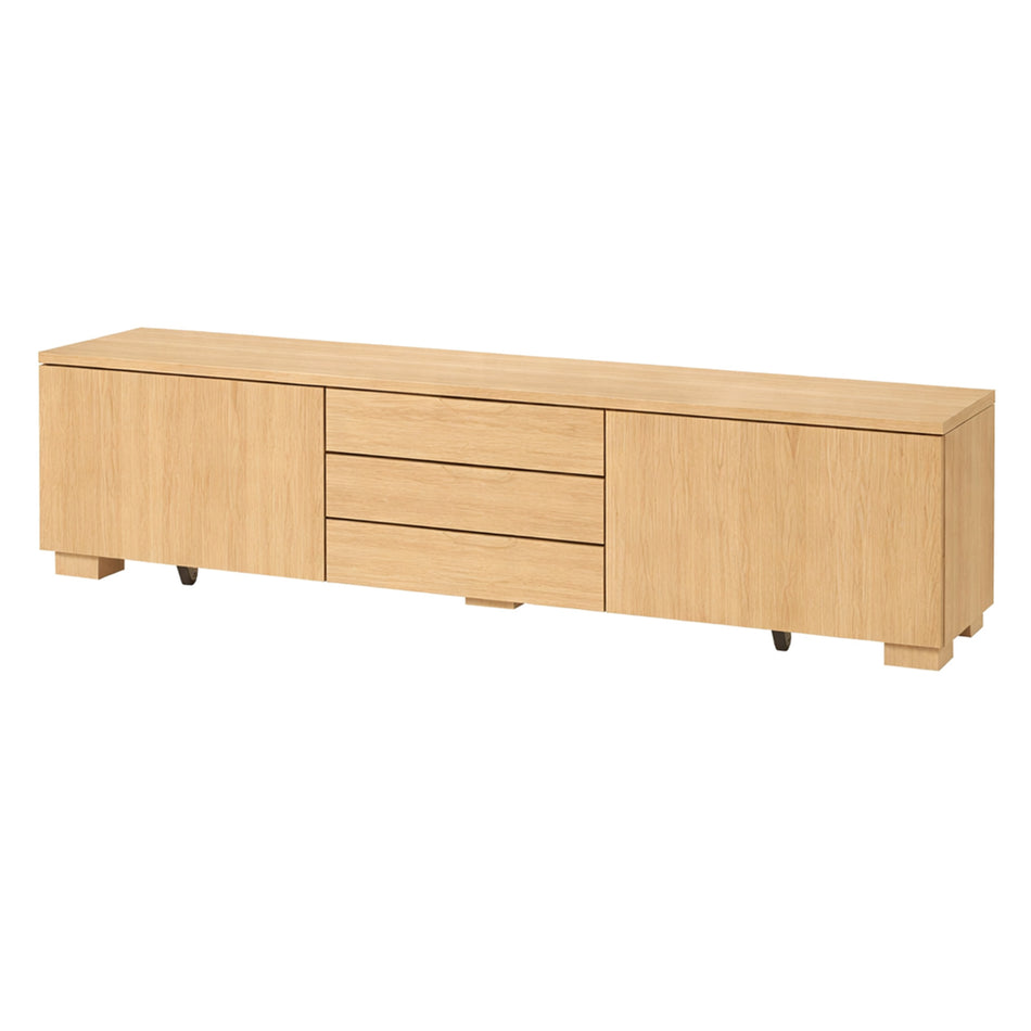 Wide storage TV unit with central drawers