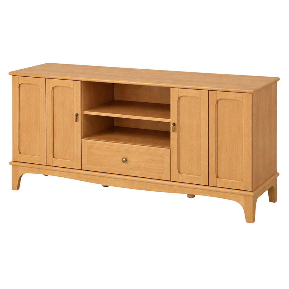 Classic storage TV unit with shelves and cabinet doors