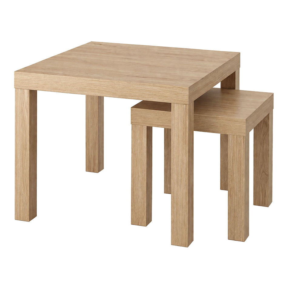 Square nesting tables set