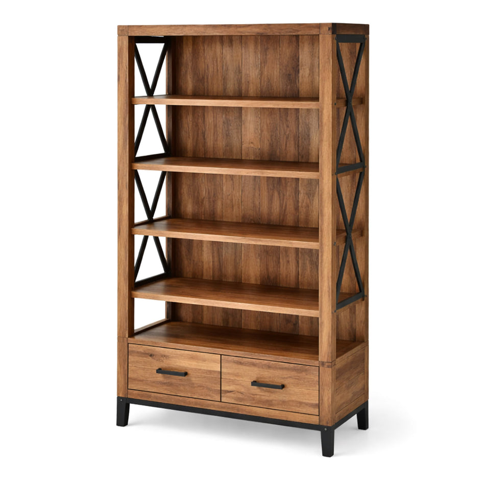 Bookcase with drawers