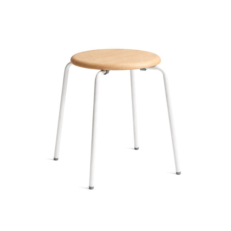 Minimal wood & steel stool