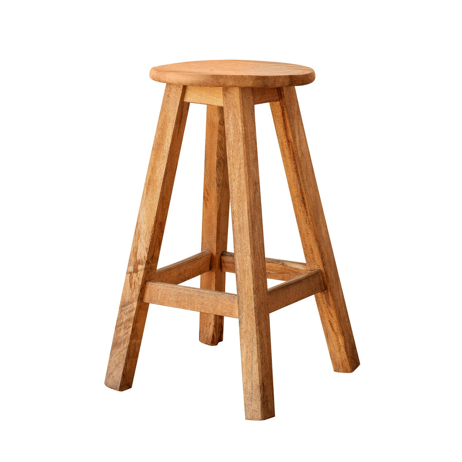 Classic rustic wood stool