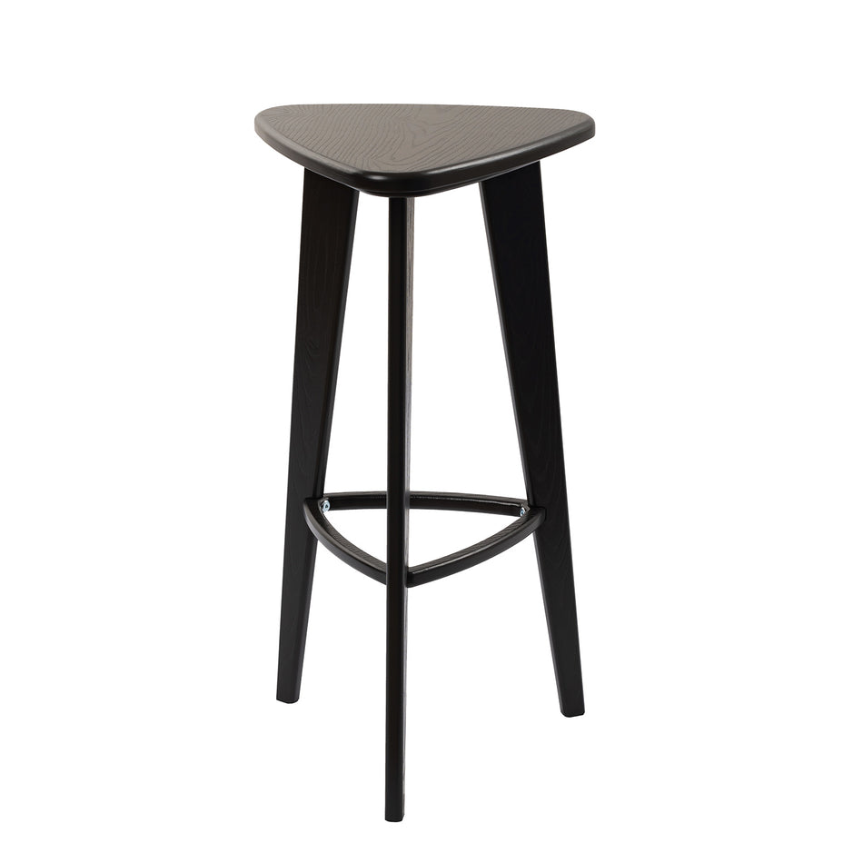 Contemporary ash wood bar stool