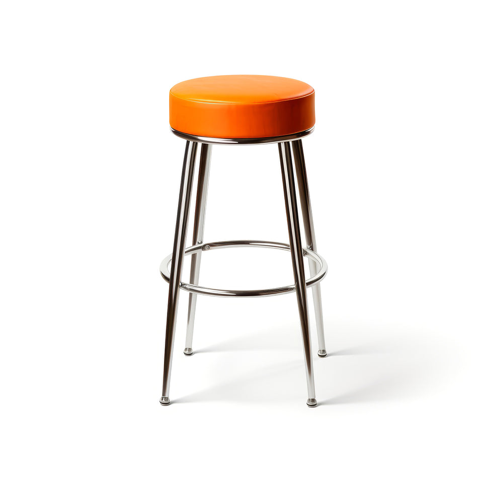 Upholstered retro bar stool