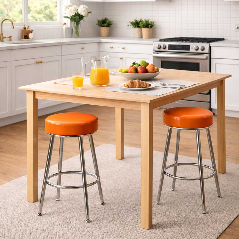 Upholstered retro bar stool