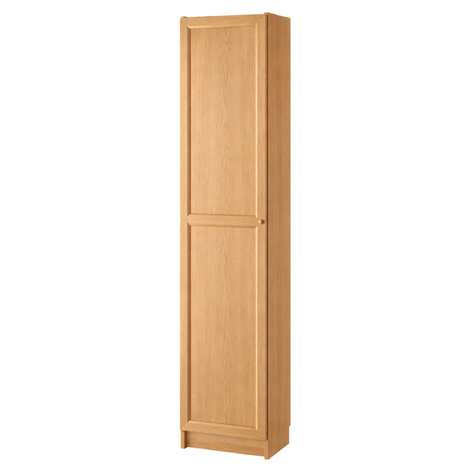 Slim wooden single door wardrobe
