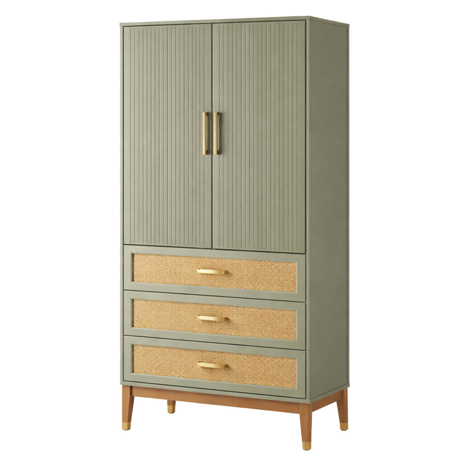 Cabinet with textured drawers