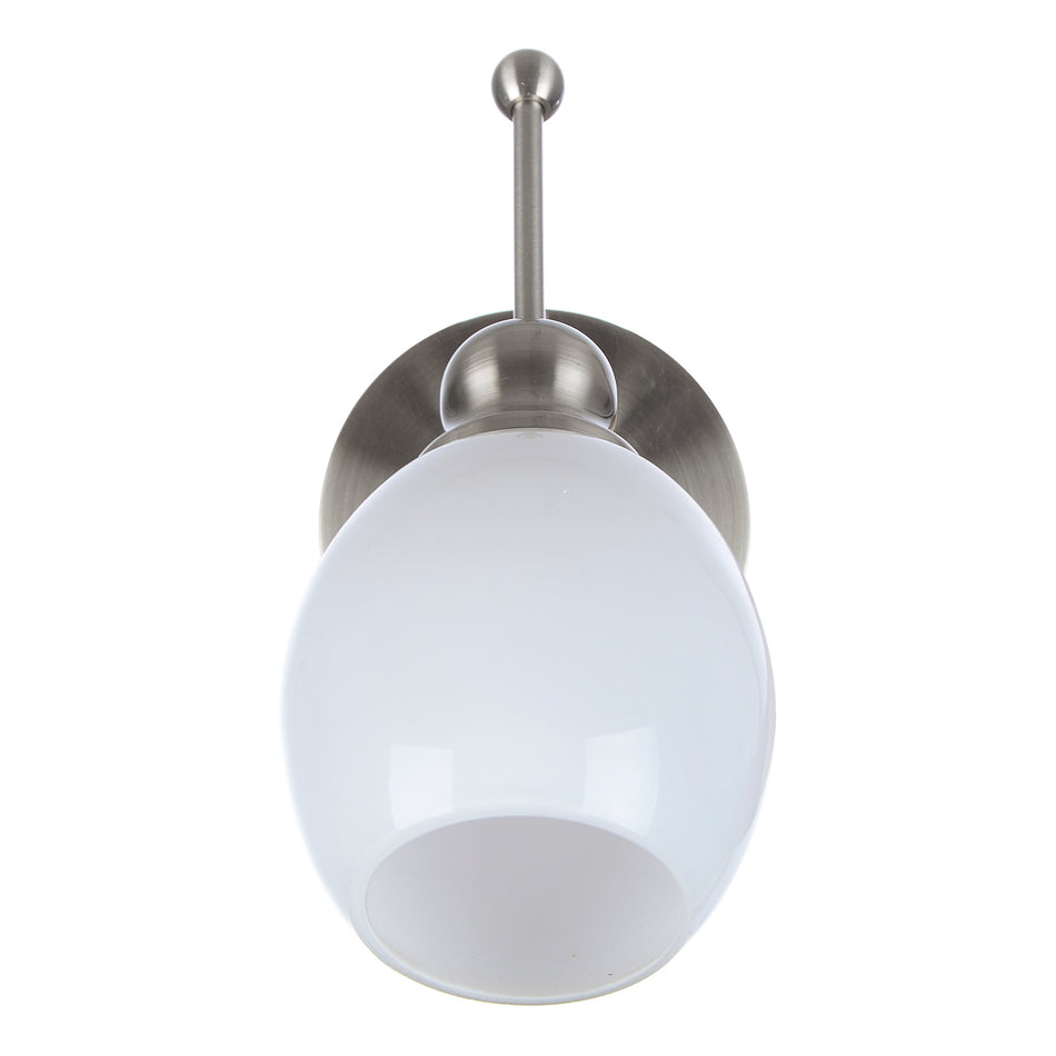 Helorus bathroom wall light, glass lampshade