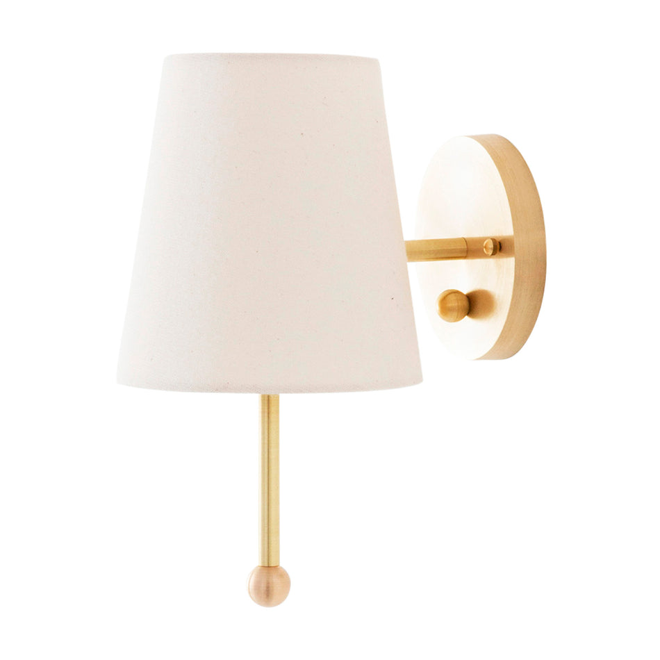 VitaEpsilon wall lamp, dimmable, old brass