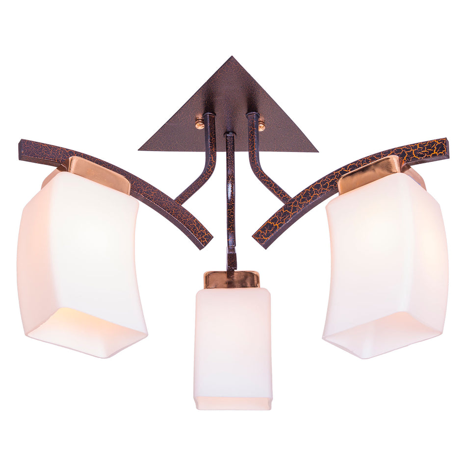 Dion ceiling light in brown with diffuser