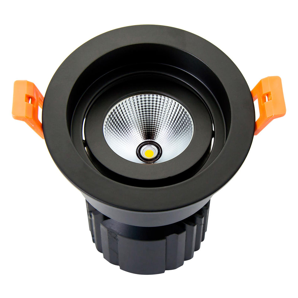 Ithaca, LED deck light round matt black