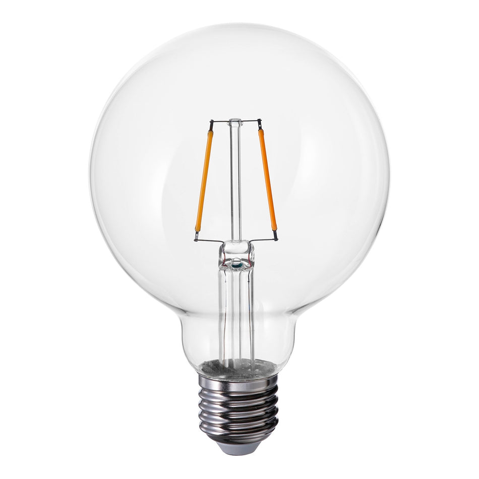 Selinus globe G75 E27 4.9W 470lm, filament, dimmable