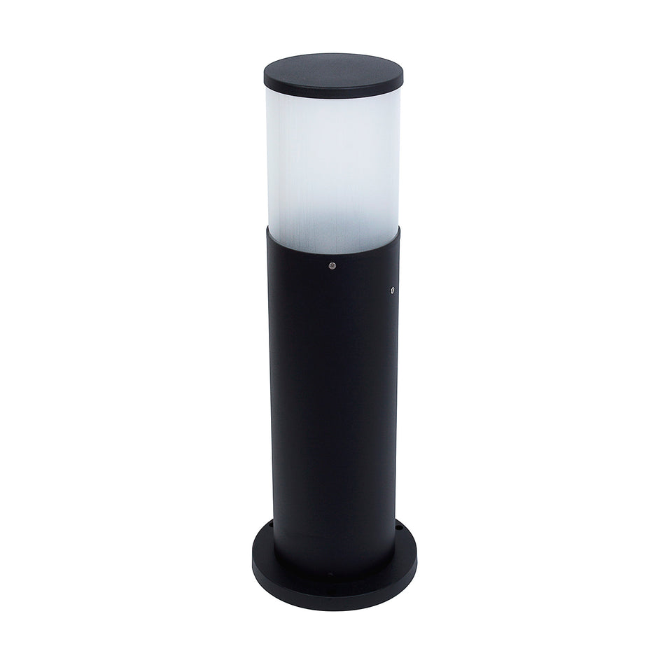 Olbia LED pillar light with sensor, black