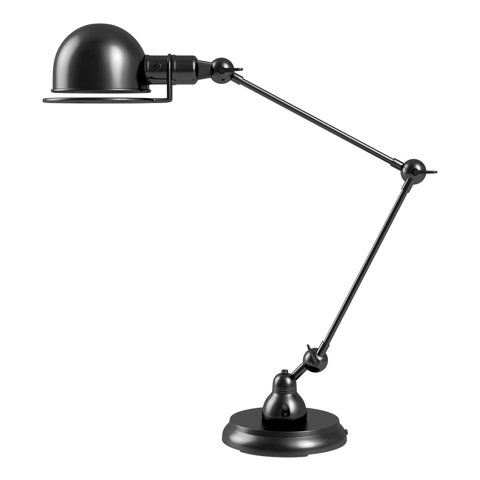 Dion LED desk lamp with dimmer, black