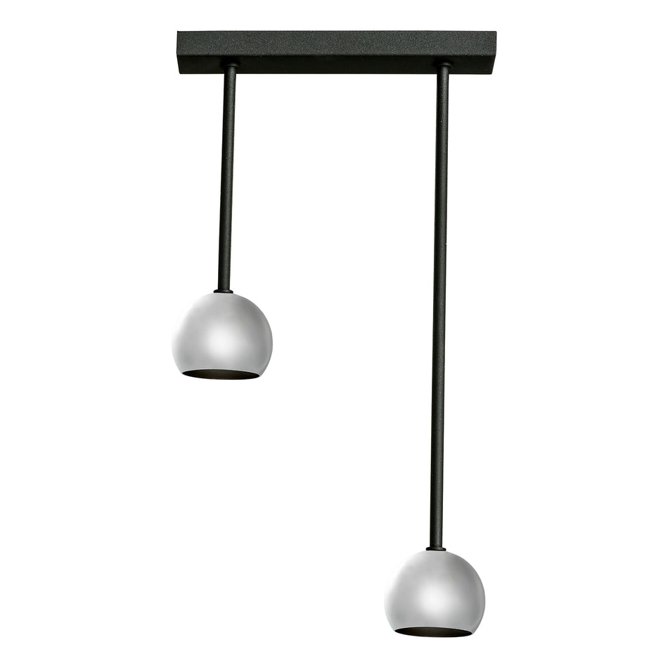 VitaEpsilon hanging light, metal, 2-bulb