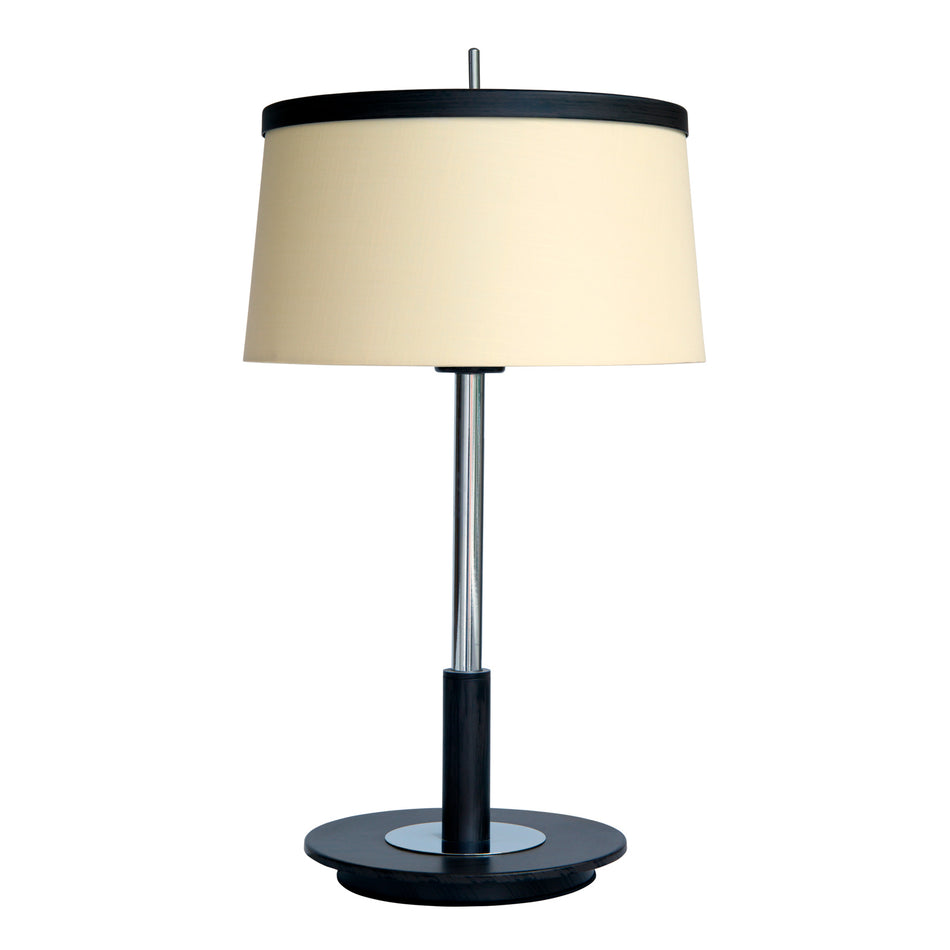 Dion table lamp, fabric, beige/black