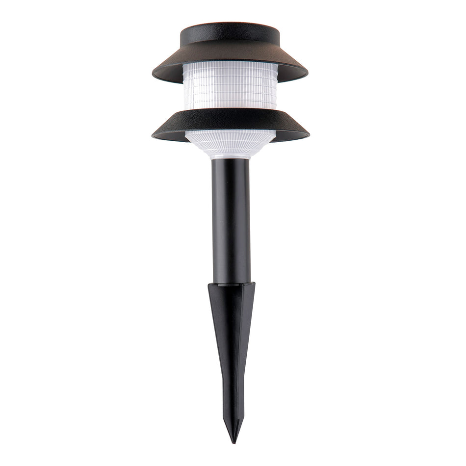 Helorus LED solar ground spike, black